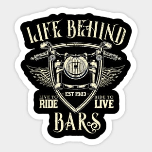 life behind bars Sticker